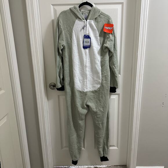 Funziez! Silver Lilly Animal Pajamas Adult One Piece Cosplay Koala Costume Small - Picture 3 of 15